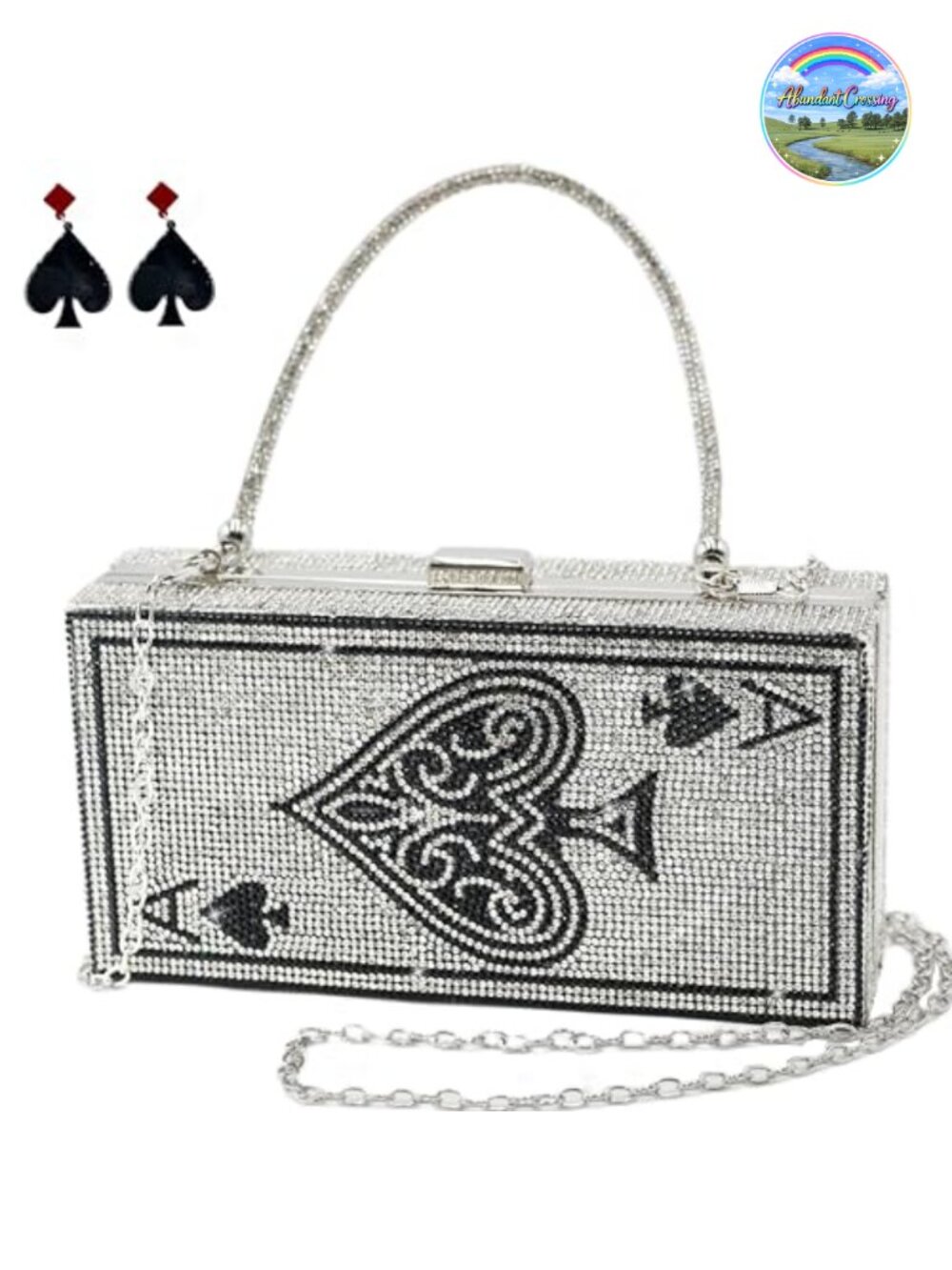 Diamond Crystal Evening Clutch Rhinestone Bling Party Handbag